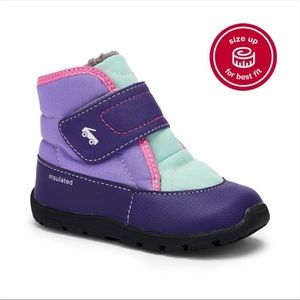See Kai Run Blake Boots Purple/Mint, NWT size 4 size 3